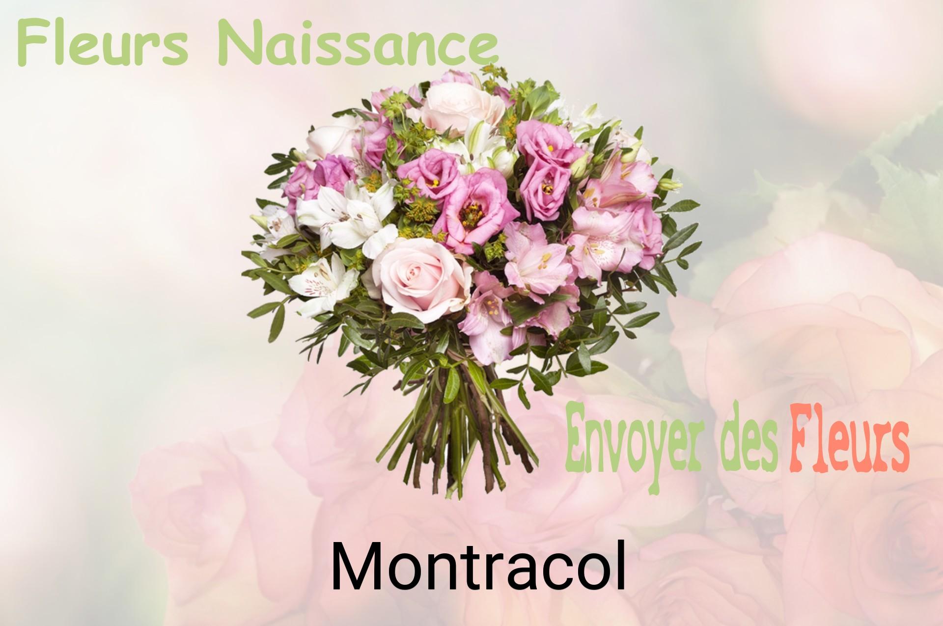 Bouquet de fleurs de naissance livré à Montracol
